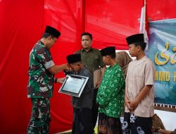 Bilal Juara Lomba Adzan, dalam Rangkaian TMMD Reguler Gedong
