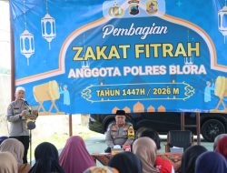 Polres Blora Salurkan 896 Paket Zakat Fitrah Anggota, Sasar Warga Kurang Mampu hingga Pondok Pesantren