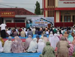 Ratusan Jemaah Padati Halaman Mapolres Blora Ikuti Salat Idulfitri 1447 H
