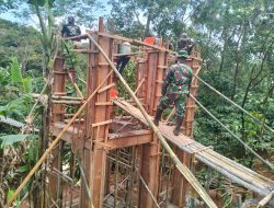 Berpacu dengan Waktu, Satgas TMMD  Kebut Pekerjaan Sumur Bor