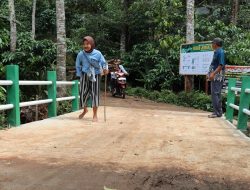 Senangnya Warga Dusun Tempuran, Jembatan Sudah Jadi