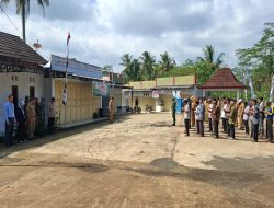 Masyarakat Dan Anggota Satgas TMMD Ikuti Apel Bersama Penanaman Pohon